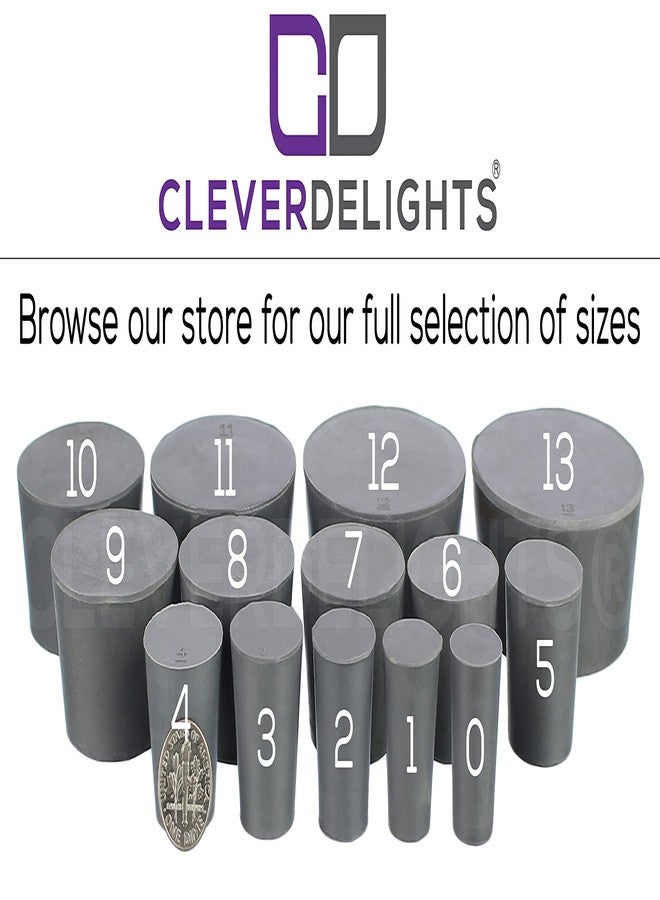 CleverDelights Rubber Stopper — Size 10 — 1 Pack — 42mm x 50mm x 25mm Long — Gray Solid Plug #10 - Image 4
